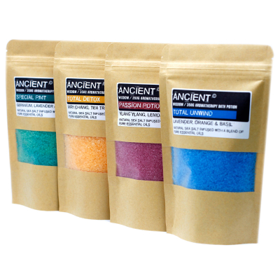 Aromatherapy Bath Potion in Kraft Bag 350g - Pmt