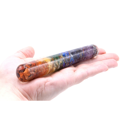 Orgonite Chakra and Copper Healing Wand - 140 x 30 mm