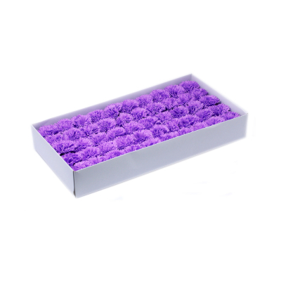 Craft Soap Flowers - Carnations - Violet
