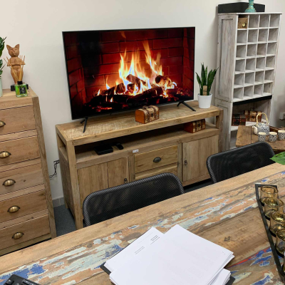 Large Tv Stand - Recycled Wood
