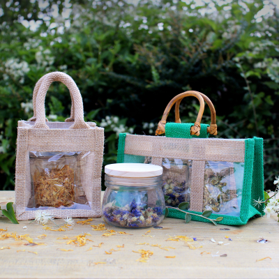 One Window Jar and Gift Bag 12x12x13cm