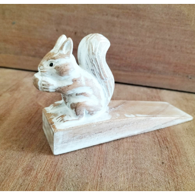 Hand carved Doorstop - Squirrel
