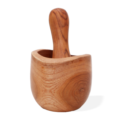 Ergo Teak Pestal and Morter Small