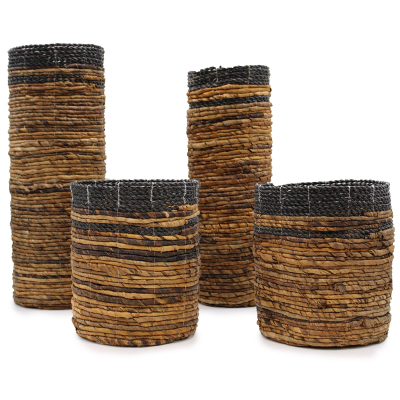 Banana Leaf Set - 2 Vase and 2 Bins