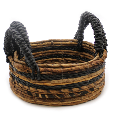 Banana Leaf and Hitam Raffia Basket- Set of 2