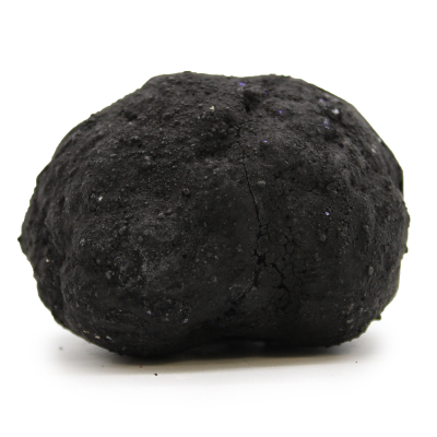 Coloured Calsite Geodes - Black Rock - Turqoise Purple