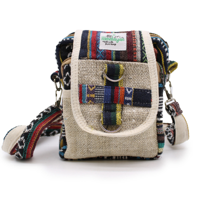 Body-Cross Natural Hemp and Johari Travel Bag