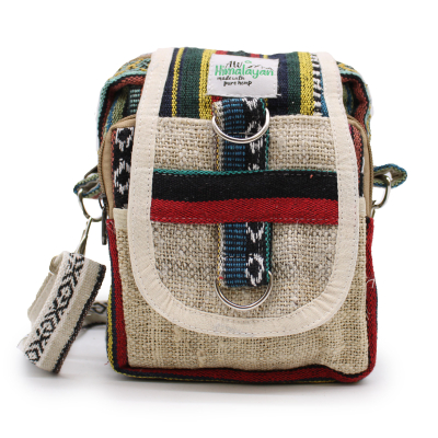 Body-Cross Natural Hemp and Johari Travel Bag
