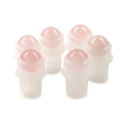 Gemstone Roller Tip for 50ml Bottle - Rose Quartz