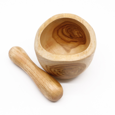 Ergo Teak Pestal and Morter Med