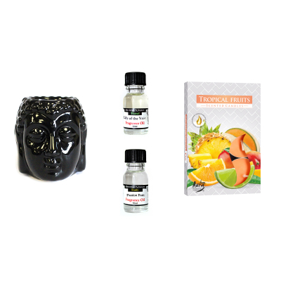 Buddha Oil Burner and Fragrance oils Kit