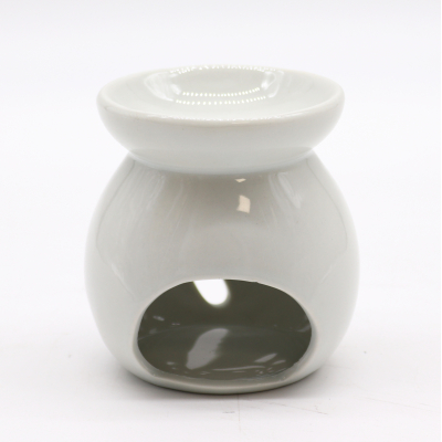 Sm Classic White Oil Burner - Tree Cut-out