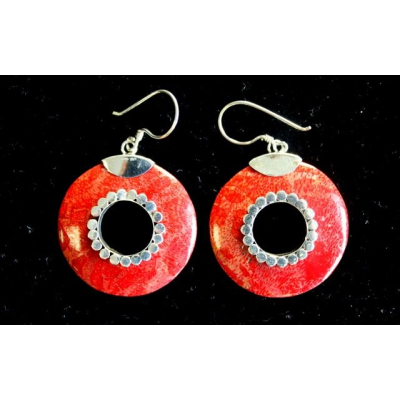 Silver Earrings 925 - Do-nuts