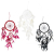 Bali Dreamcatchers - Large Round - Black, White, Red