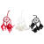 Bali Dreamcatchers - Small Round - Black, White, Red