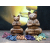 Wooden Carved Incense Burners - Med Yoga Cat