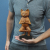 Hand carved Yoga Cats - One Leg