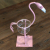 Hydroponic Home decor - Pink Metal Flamingo Des 2