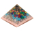 Lrg Orgonite Pyramid 70mm - Tree（earth base)