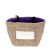 Natural Jute Cotton Gift Bag - Lavender Lining - Small