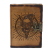 Leather Pentagon and Skull with Burns Detail Notebook (7x5 )