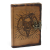 Leather Pentagon and Skull with Burns Detail Notebook (7x5 )