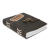 Leather Black Confessions with Lock Notebook (7x5 )