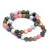 Set of 2 Gemstones Friendship Bracelets - Harmony - Rainbow Gemstones