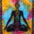 Double Cotton Bedspread Wall Hanging - Chakra Buddha