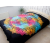 Double Cotton Bedspread Wall Hanging - Black Hamsa