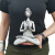 Yoga Lady Figure - Silver and White 24cm