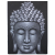 Buddha Painting - Grey Brocade Detail