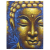 Buddha Painting - Gold Face and Lotus Flower