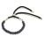 Silver Plated 925 Gemstone Black String Bracelet - Amethyst