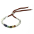 Silver Plated 925 Gemstone Royal Red String Bracelet - White Howlite Chakra