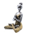 Yoga Lady Figure - Silver and Gold 24cm