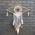 Protection Dream Catcher - Lrg Macrame Evil Eye White Grey Brown