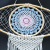 Protection Dream Catcher - Lrg Macrame Eye Blue White Pink