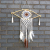 Protection Dream Catcher - Med Macrame Evil Eye White Grey Brown