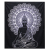 Double Cotton Bedspread Wall Hanging - Buddha BandW