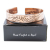Copper Tibetan Bracelet - Wide Tribal Swirls