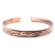 Copper Tibetan Bracelet - Slim Tribal Swirls