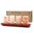 Set of 4 Himalayan Salt Shot Glasses and Wood Serving Stand