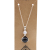 Gemstone Healing Hands Pendant - Black Agate