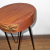 Albasia Wood Plant Stand - Terracotta and black detail