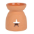 Star Cutout Terracotta Effect Oil Burner