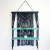 Black Macrame Hanging Shelves - Turquoise