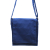 Cotton Canvas Messenger Bag - Navy Blue