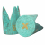 Interlocking Table Stool set of 2 - Lrg Turquoise