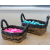 Banana Leaf and Hitam Raffia Square Basket- Set of 3